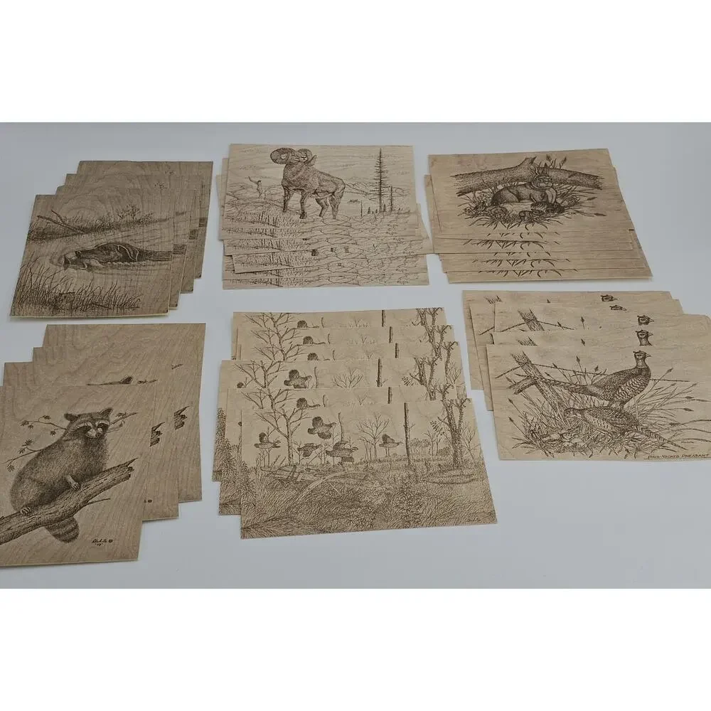 Vintage Wildlife Animal Art Print Stationary Blank Note Cards Artist Bob White